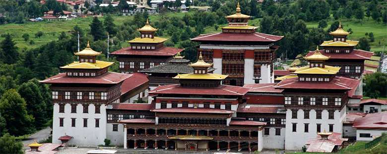 Tashichho Dzong in Bhutan